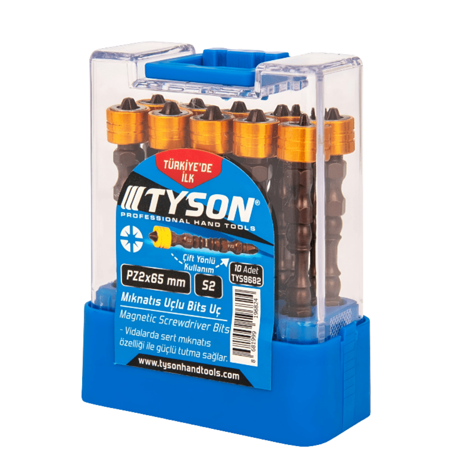 TYSON MIKNATISLI BİTS UÇ ÇİFT YÖNLÜ PZ2X65